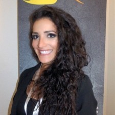 Silvia arbeitet als Salon 6, 7 auf der Messe