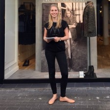 Katharina bei der Arbeit
