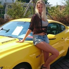 Sabine bei der Arbeit