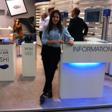 Tina bei der Arbeit