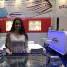 Valerie arbeitet als Messehostess auf der Messe