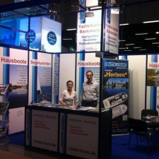 Tatjana arbeitet als Messehostess auf der Messe