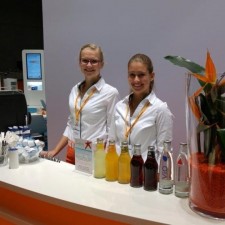 Melissa arbeitet als Service/Messehostess auf der Messe