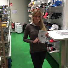 Samantha bei der Arbeit