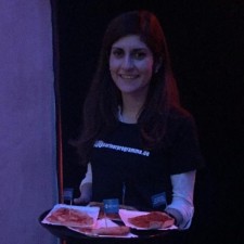 Sandra bei der Arbeit