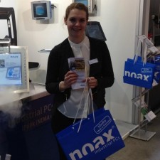 Claudia bei der Arbeit