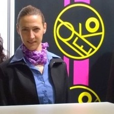 Tanja arbeitet als Messehostess auf der Messe