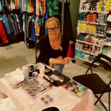 Christina bei der Arbeit