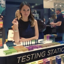 Alexandra Stephanie arbeitet als Messehostess für be Posh auf der Messe
