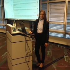 Valeria bei der Arbeit