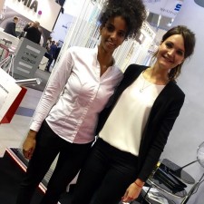Natalia arbeitet als Messehostess auf der Messe
