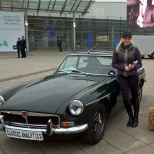Kathrin arbeitet als Messehostess auf der Messe