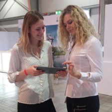Madita bei der Arbeit