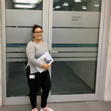 Mariam bei der Arbeit