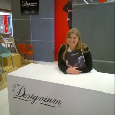 Katarzyna arbeitet als Messehostess auf der Messe
