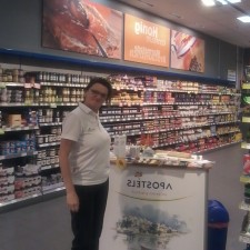 Antje bei der Arbeit