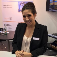 Aileen arbeitet als Messehostess auf der Messe