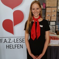 Sarah bei der Arbeit