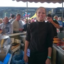 Lena bei der Arbeit