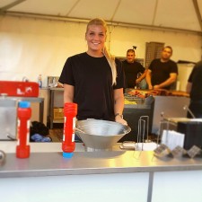 Lena bei der Arbeit