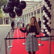Sophie bei der Arbeit