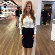 Katharina bei der Arbeit