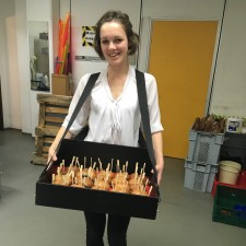Alexandra bei der Arbeit