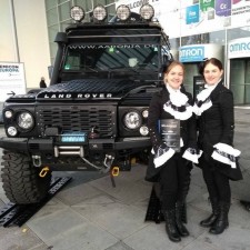 Desiree arbeitet als Promoter auf der Messe