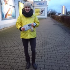 Leandra Karola Margarethe bei der Arbeit