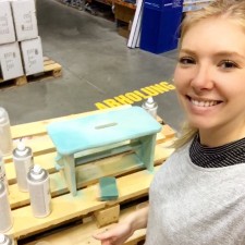 Lisa-Marie bei der Arbeit