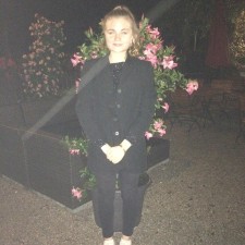 Nina bei der Arbeit
