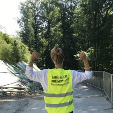 Vanessa bei der Arbeit