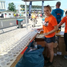 Sandra bei der Arbeit