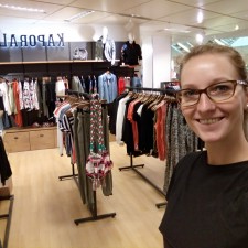 Nadja bei der Arbeit