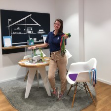 Eileen bei der Arbeit