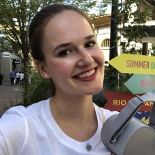 Stefanie bei der Arbeit