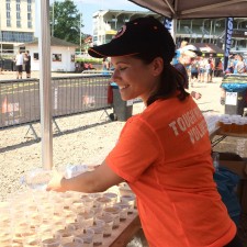 Janina bei der Arbeit