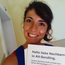 Julia bei der Arbeit
