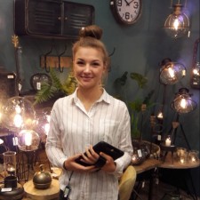 Hannah bei der Arbeit