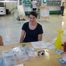 Sandra bei der Arbeit