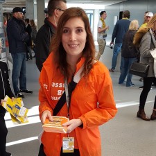 Laura bei der Arbeit
