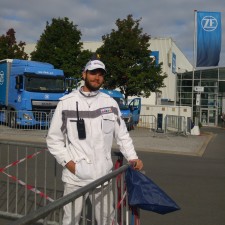 Tobias bei der Arbeit
