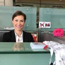 Franziska bei der Arbeit