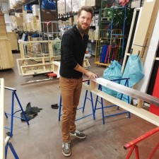 Janik bei der Arbeit