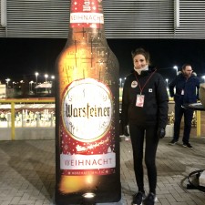 Stefanie bei der Arbeit