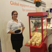 Kerstin arbeitet als Servicekraft auf der Messe