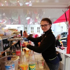 Kathrin bei der Arbeit