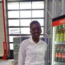 Raïssa bei der Arbeit