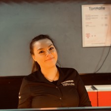 Eva Maria bei der Arbeit