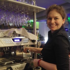 Olga bei der Arbeit